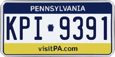 PA license plate KPI9391