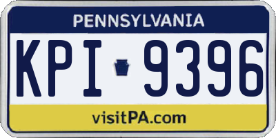 PA license plate KPI9396