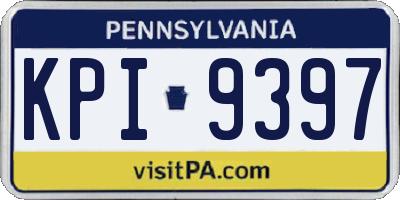 PA license plate KPI9397