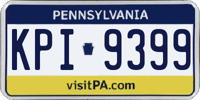 PA license plate KPI9399