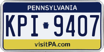 PA license plate KPI9407