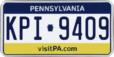 PA license plate KPI9409