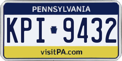 PA license plate KPI9432