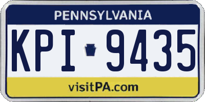 PA license plate KPI9435