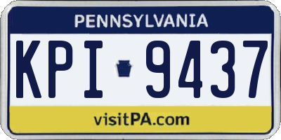 PA license plate KPI9437