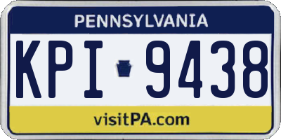 PA license plate KPI9438