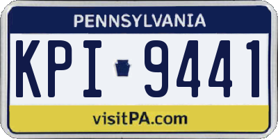 PA license plate KPI9441