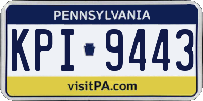 PA license plate KPI9443