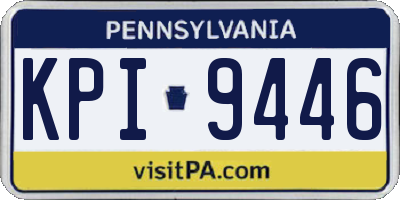 PA license plate KPI9446