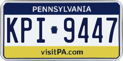 PA license plate KPI9447