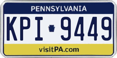 PA license plate KPI9449