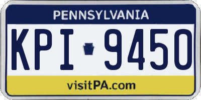 PA license plate KPI9450