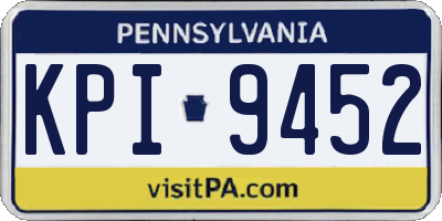 PA license plate KPI9452