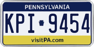 PA license plate KPI9454