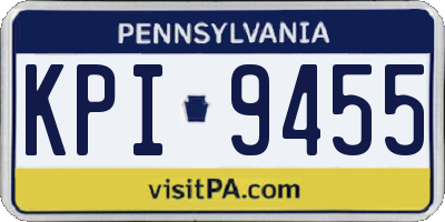PA license plate KPI9455