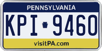 PA license plate KPI9460