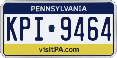 PA license plate KPI9464