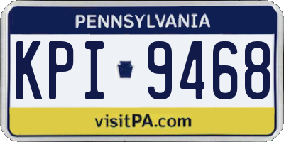 PA license plate KPI9468