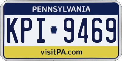 PA license plate KPI9469