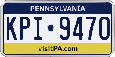 PA license plate KPI9470
