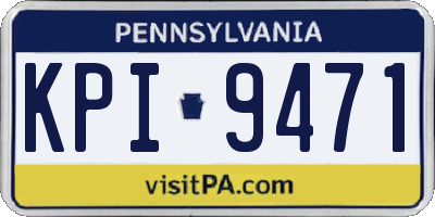PA license plate KPI9471