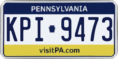 PA license plate KPI9473