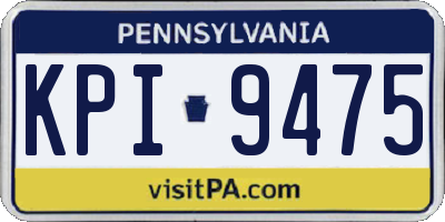 PA license plate KPI9475