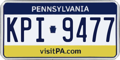 PA license plate KPI9477
