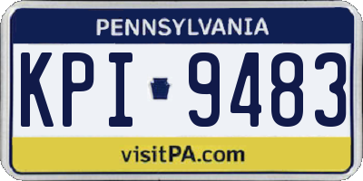 PA license plate KPI9483