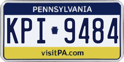 PA license plate KPI9484