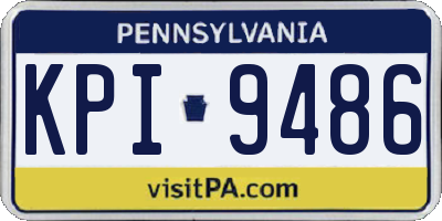 PA license plate KPI9486