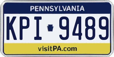 PA license plate KPI9489