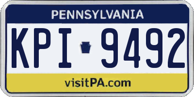 PA license plate KPI9492