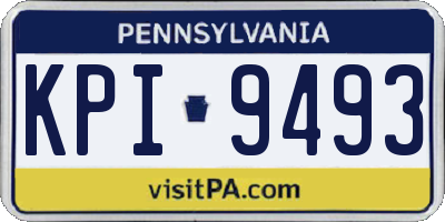 PA license plate KPI9493