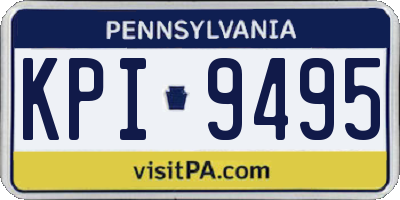 PA license plate KPI9495