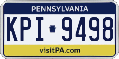 PA license plate KPI9498