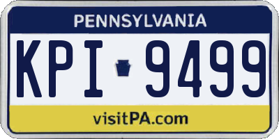 PA license plate KPI9499