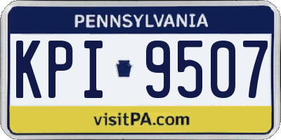 PA license plate KPI9507