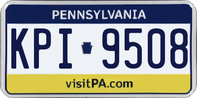 PA license plate KPI9508