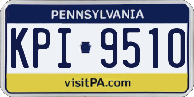 PA license plate KPI9510
