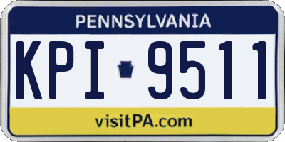 PA license plate KPI9511
