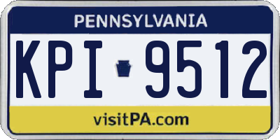 PA license plate KPI9512