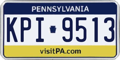 PA license plate KPI9513