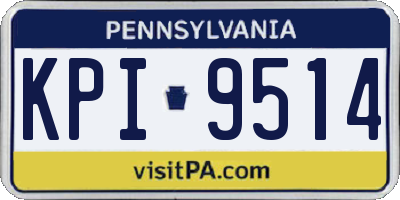 PA license plate KPI9514