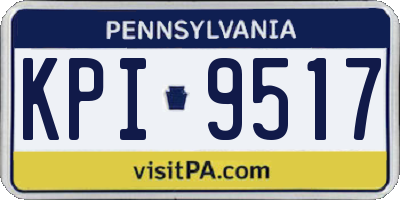 PA license plate KPI9517
