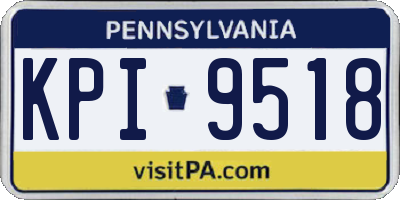 PA license plate KPI9518