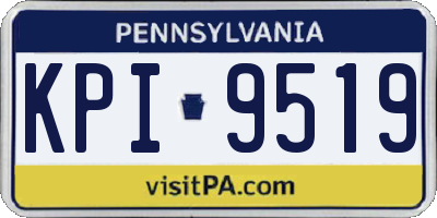 PA license plate KPI9519