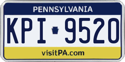 PA license plate KPI9520