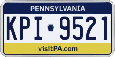 PA license plate KPI9521