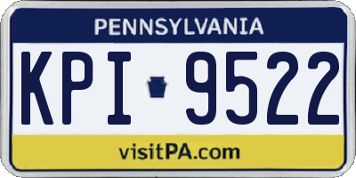 PA license plate KPI9522